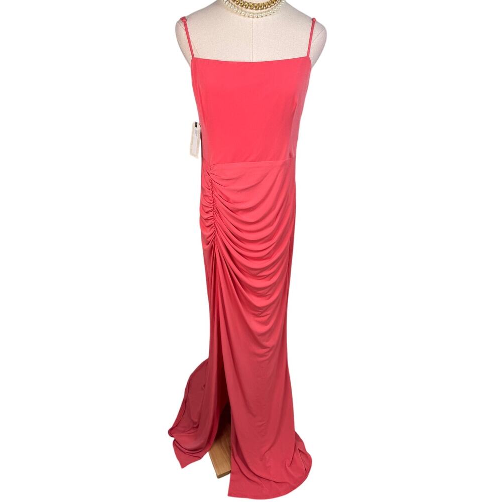 Katie May Great Kate Gown Maxi Dress coral pink size large L - Picture 4 of 10